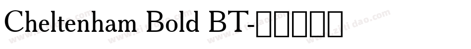Cheltenham Bold BT字体转换
